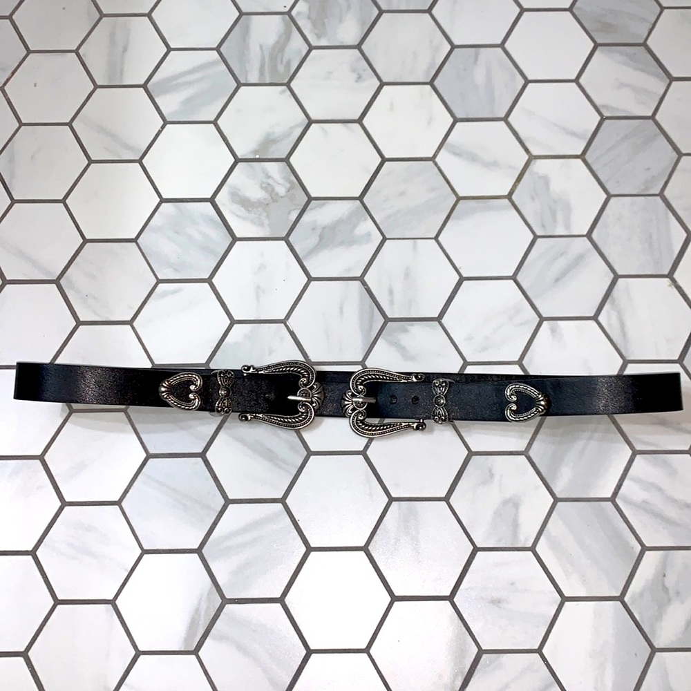 Vintage double buckle belt